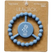Wholesale - 1pcSilicone Peace Teether - Dusty Blue "#1 Baby" C/P 100, UPC: 195010118453